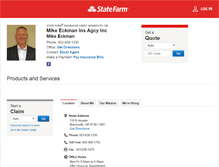 Tablet Screenshot of mikeeckmaninsurance.com